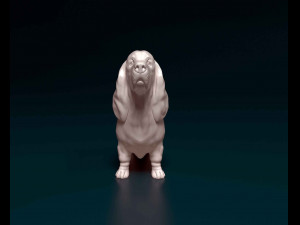 Basset Hound dog Modello di stampa 3D
