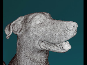 Bauceron dog Model Cetak 3D