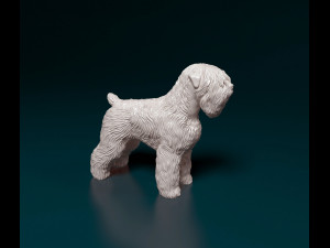 Black russian terrier 3Dプリントモデル