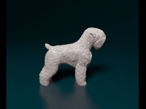 Black russian terrier 3Dプリントモデル
