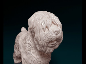 Black russian terrier 3Dプリントモデル