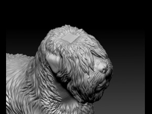 Black russian terrier 3Dプリントモデル