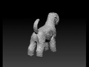 Black russian terrier 3Dプリントモデル