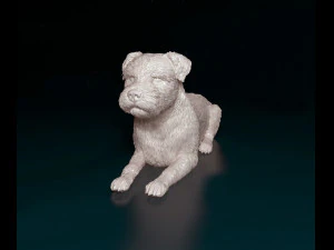 Border terrier 3D Print Model