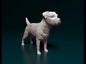 Border terrier dog 3D Print Model