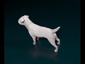 Border terrier dog 3D Print Model