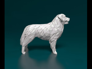 Bovaro del bernes low-poly 3D Baskı Modeli