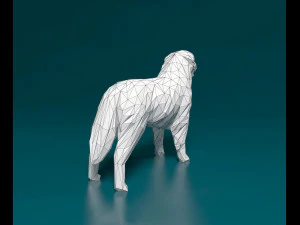 Bovaro del bernes low-poly 3D Print Model