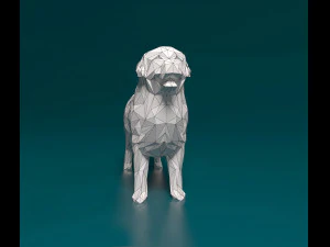 Bovaro del bernes low-poly 3D Print Model