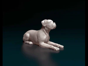 Boxeador deitado Modelo de Impressão 3D