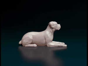 Boxer lying down Modelo de Impressão 3D