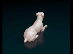 Boxer lying down Modelo de Impressão 3D