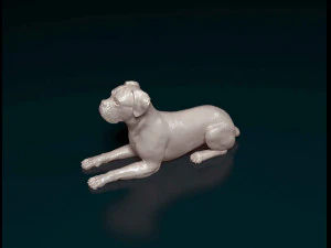 Boxer lying down 3D Print Model
