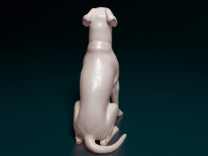 Boxer dog sitting 3D 프린트 모델