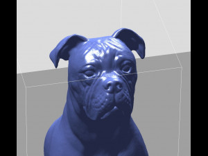 Boxer dog sitting 3D 프린트 모델