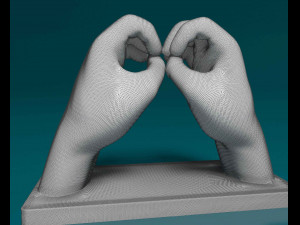 BSL Alphabet 3D Принт Модель