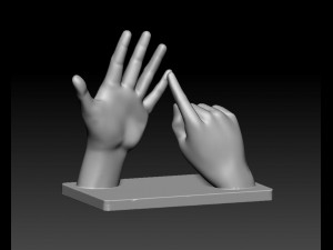 BSL Alphabet 3D Принт Модель