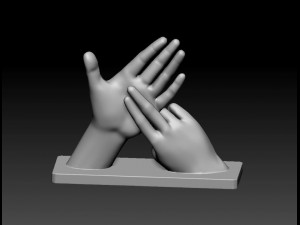 BSL Alphabet 3D Принт Модель