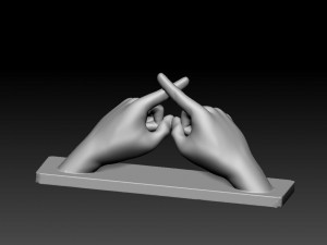 BSL Alphabet 3D Принт Модель