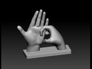 BSL Alphabet 3D Принт Модель