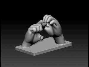 BSL Alphabet 3D Принт Модель