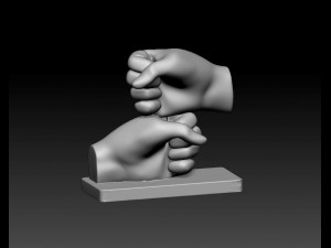 BSL Alphabet 3D Принт Модель