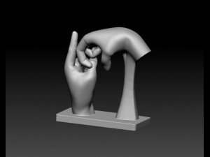 BSL Alphabet 3D Принт Модель