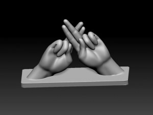 BSL Alphabet 3D Принт Модель