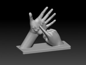 BSL Alphabet 3D Принт Модель