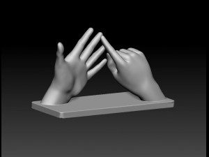 BSL Alphabet 3D Принт Модель