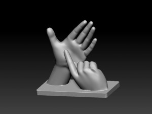 BSL Alphabet 3D Принт Модель