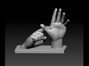 BSL Alphabet 3D Принт Модель