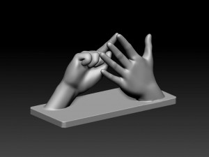 BSL Alphabet 3D Принт Модель