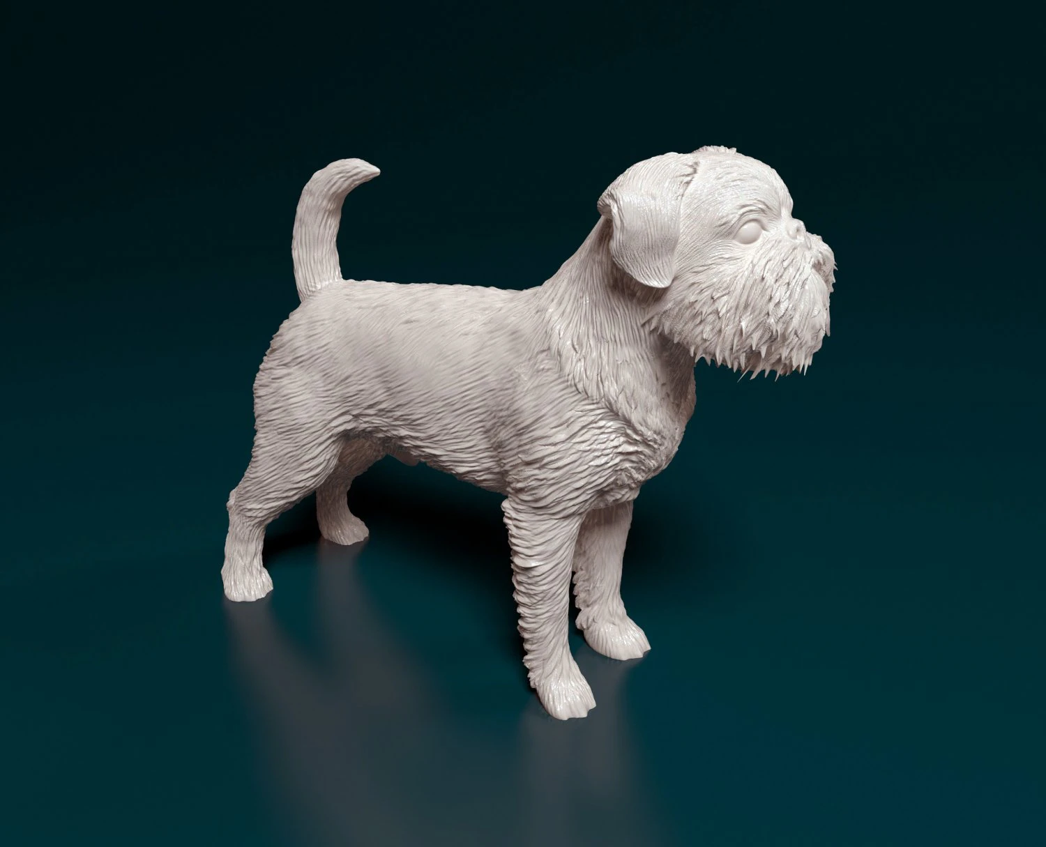 Brussels Griffon 3D Print Model .c4d .max .obj .3ds .fbx .stl .blend 