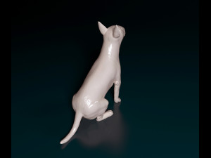 Bull terrier sitting 3D Принт Модель