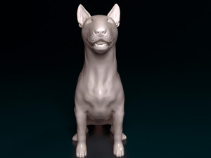Bull terrier sitting 3D Принт Модель