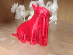Bull terrier sitting 3D Print Model