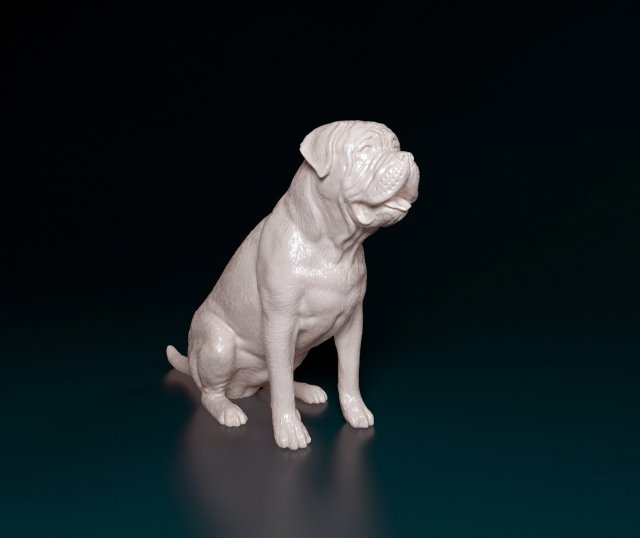 Bullmasiff 3D प्रिंट मॉडल .c4d .max .obj .3ds .fbx .stl .blend 