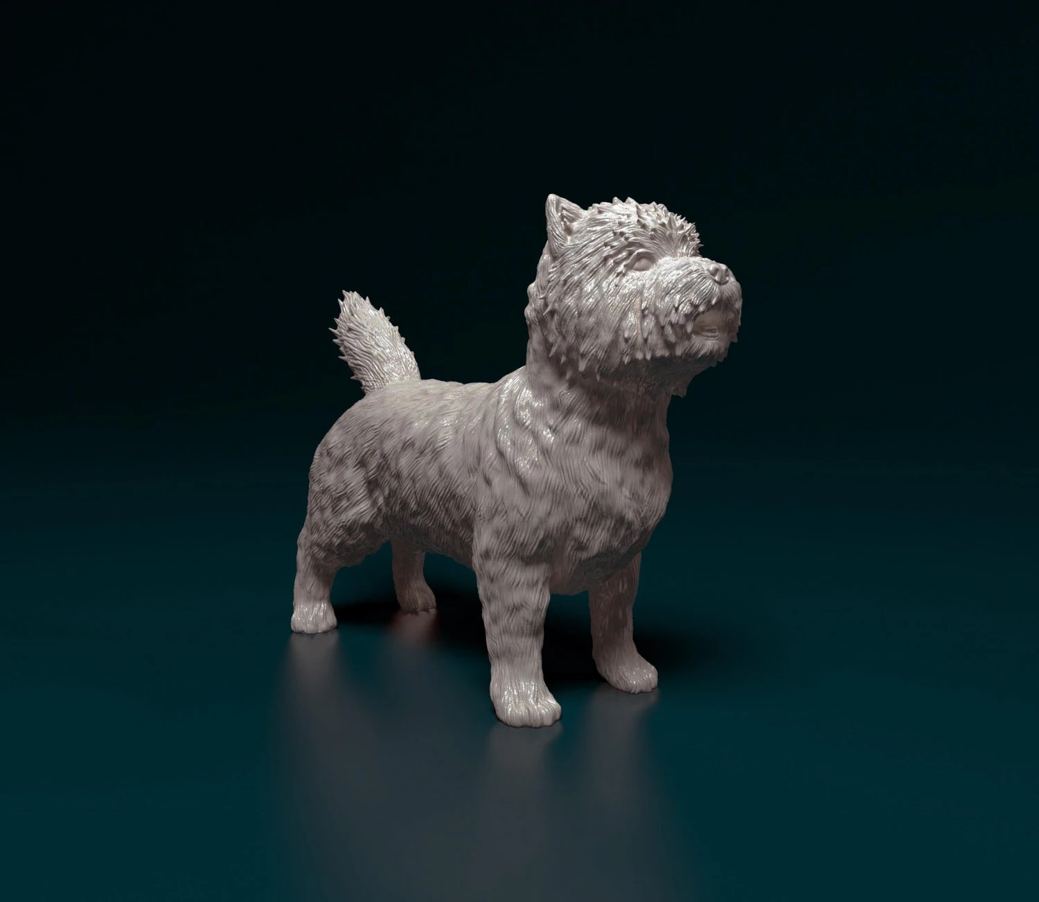 Cairn terrier 3D Print Model .c4d .max .obj .3ds .fbx .stl .blend