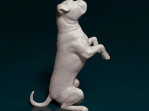Cane Corso on rear legs 3D Print Model