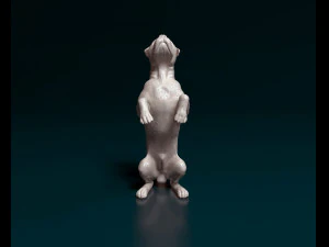 Cane Corso on rear legs 3D Print Model
