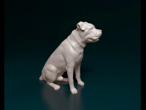 Cane Corso sitting 3D Print Model
