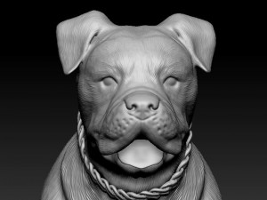Cane Corso sitting 3D-printmodel