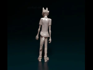 Wolf on rear legs 3D Print Model