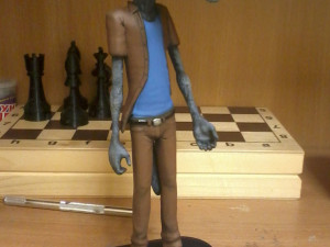 Wolf on rear legs Model Cetak 3D