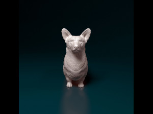 Welsh Corgi Cardigan Modelo de Impressão 3D