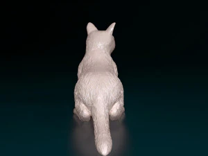 Cat lying down 3D Print Model