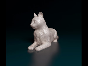 Cat lying down 3D प्रिंट मॉडल