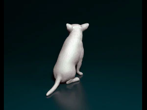 Chihuahua sitting 3D Print Model