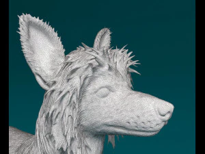 Chinese Crested dog 3D Print Model